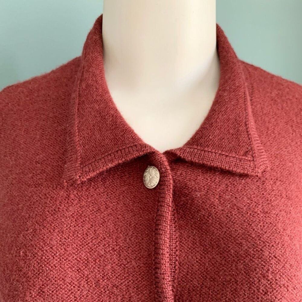 Vintage Weathervane Button Down Collared Maroon 1… - image 2